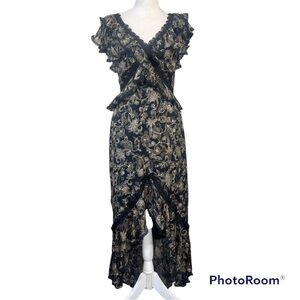 AMUR Printed Edna High Low Dress $898
